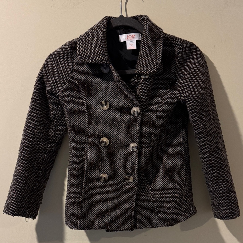 Joe Fresh Kids Textured Peacoat size 8